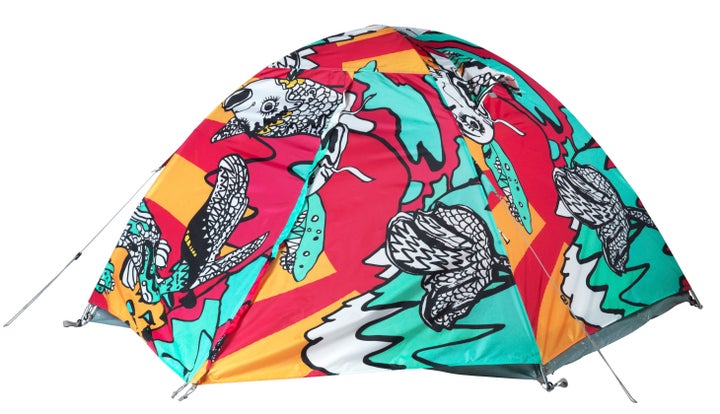 You'll always be able to find your tent with this loud print!