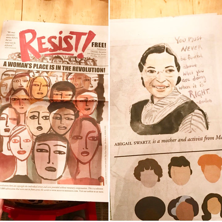 Abigail Gray Swartz's work for Resist.