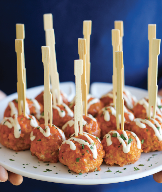 Slow Cooker Buffalo Chicken Meatballs