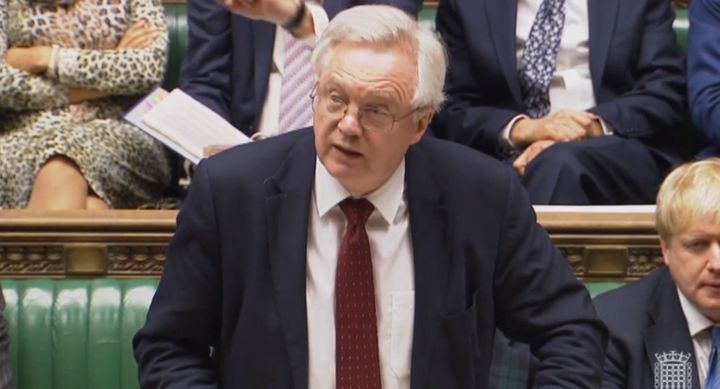 Brexit Secretary David Davis speaks in the House of Commons, London during the second reading debate on the EU (Notification on Withdrawal) Bill.