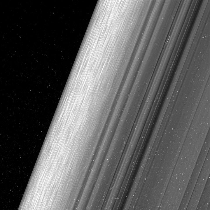A region in Saturn's outer B ring.