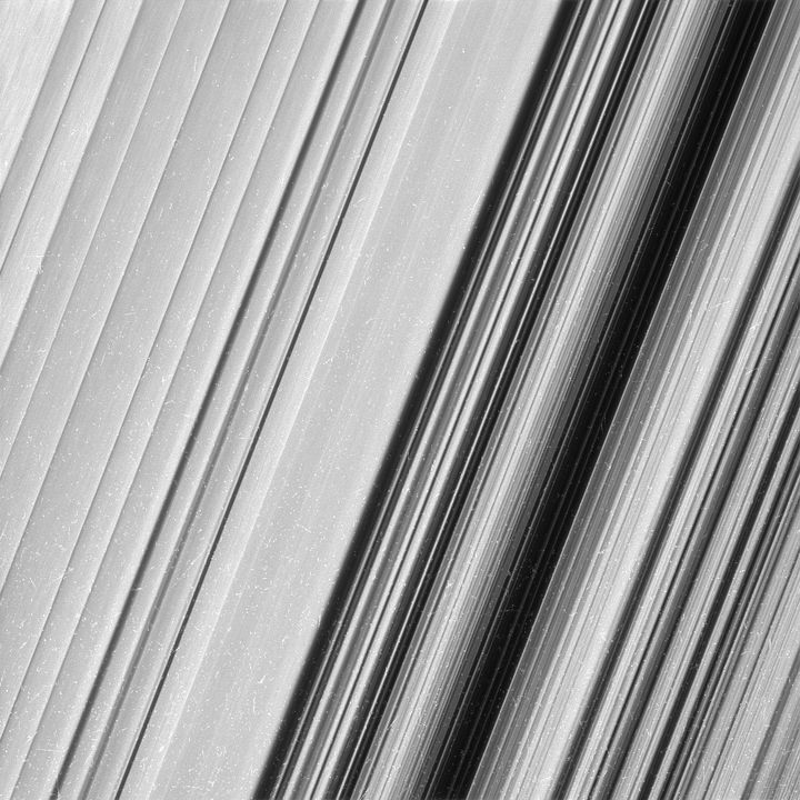 A region in Saturn's outer B ring. From this view, it is clear that there are still finer details to uncover, NASA said. 