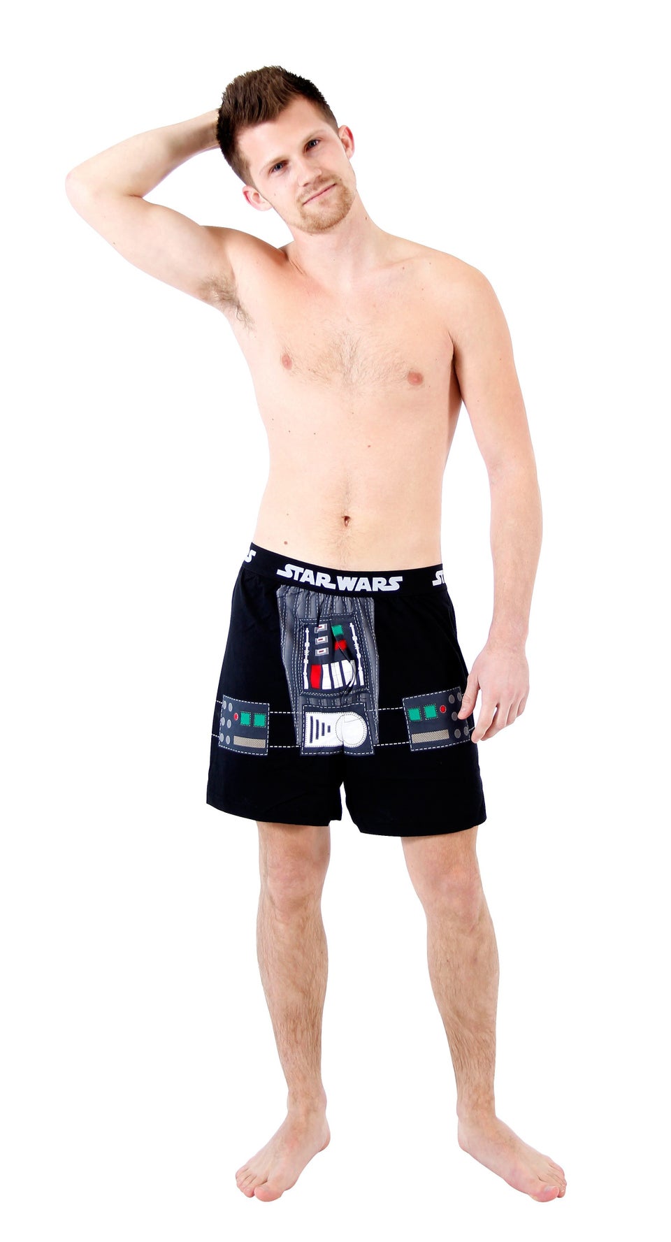 Underoos Boys Black Star Wars Boxer Briefs & T-Shirt Darth Vader Underwear  Set 8 