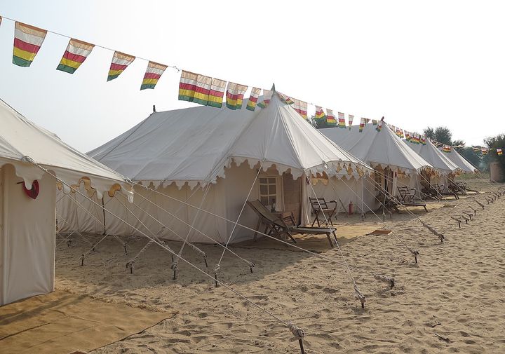 Royal Jodhpur Camp provides luxurious accommodations at the Pushkar Camel Fair 
