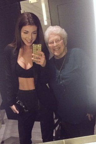 Smith with the older woman.