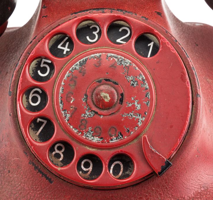 The rotary dial phone is up for auction in the US - after British museums and auction houses refused to accept it 