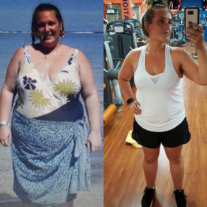 Judith Pallanza before losing weight and now. 