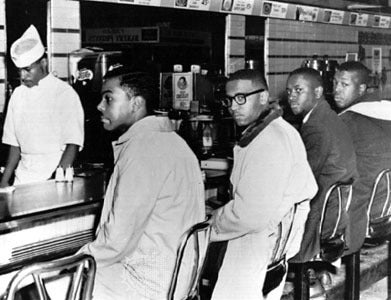 <p>Greensboro, N.C. sit-in </p>