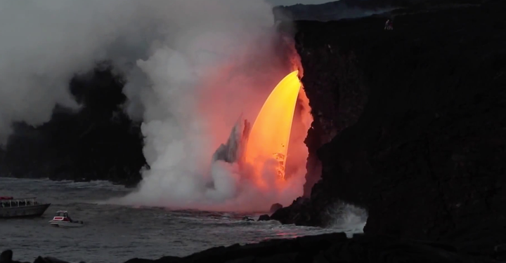 The plume began during the weekend 