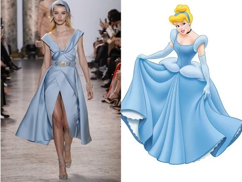 These 11 Iconic Disney Princess Dresses Were Spotted At Paris Fashion Week  | HuffPost Life