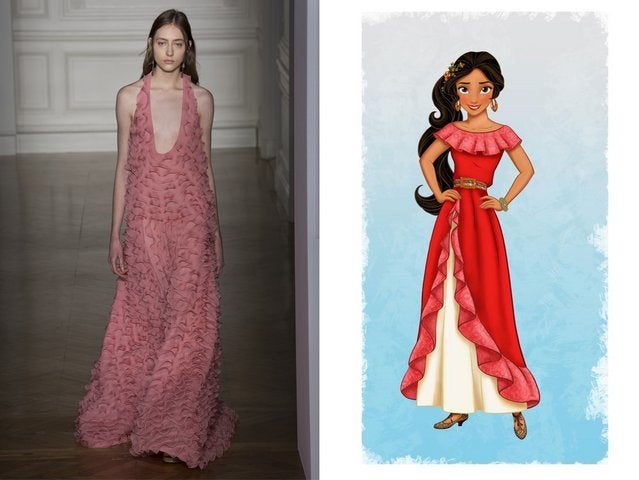 These 11 Iconic Disney Princess Dresses Were Spotted At Paris Fashion Week