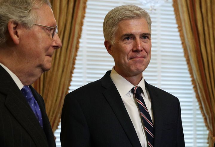 Mitch McConnell wasted no time in meeting with Neil Gorsuch. He never gave Merrick Garland a hearing.