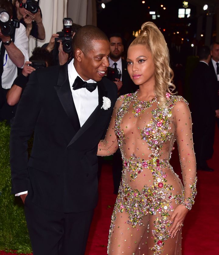 Jay Z and Beyoncé at the Met Gala last year