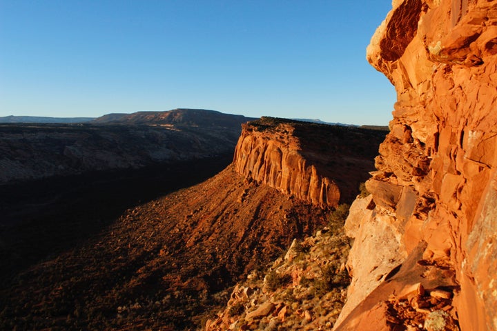 The view from Comb Ridge is pictured in Utah’s Bears Ears area on Dec.18, 2016. Utah sold off a 380-acre portion of Comb Ridge to a private buyer last year; the land had been public for decades prior.