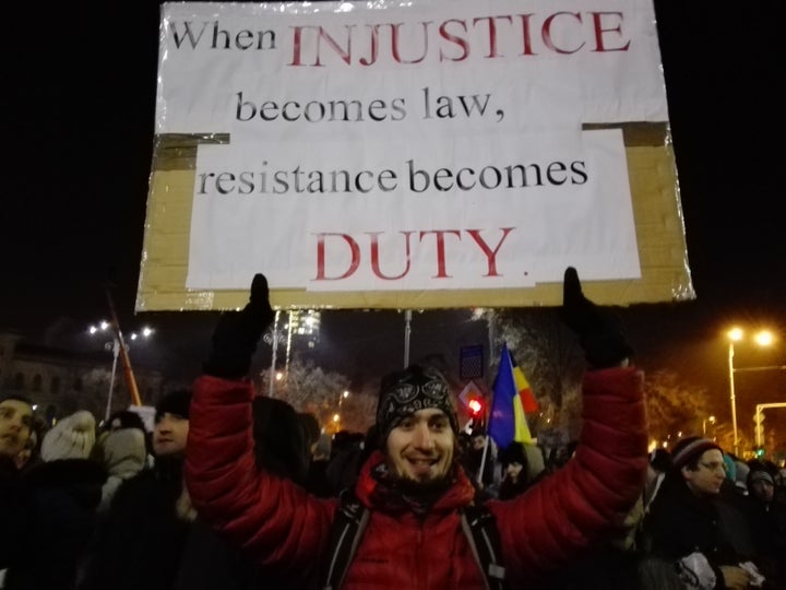 On Wednesday over 150,000 Romanians took to the streets across the country to protest government corruption, demanding the re