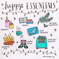 <p><em>Hygge</em> essentials from Pinterest </p>