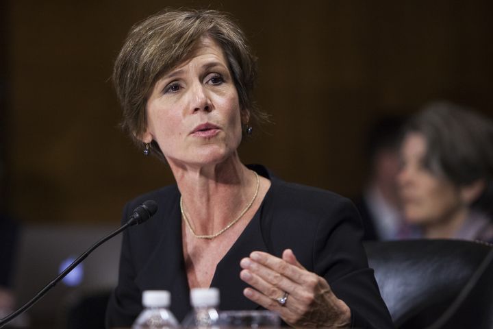 Deputy Attorney General Sally Quillian Yates speaks during a Senate Judiciary Committee hearing in Washington, D.C., July 8, 2015.