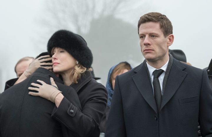 James Norton with Maria Shukshina in the first image from 'McMafia'