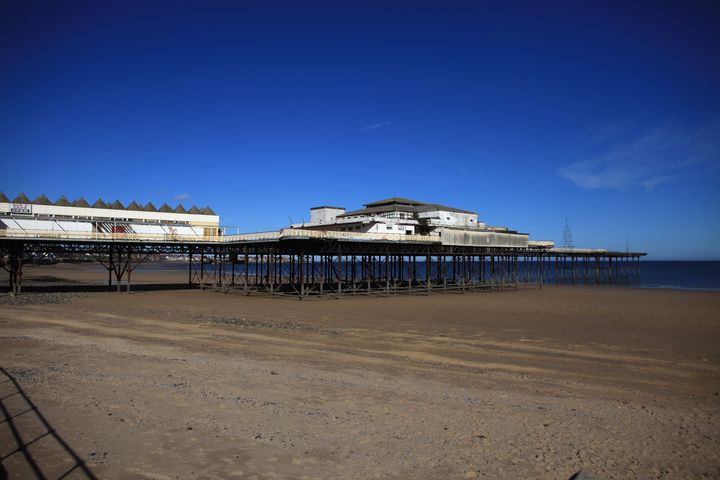 The dilapidated pier seen in 2011