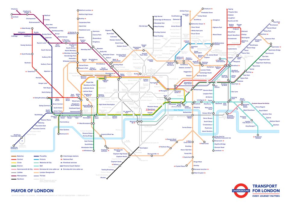 Tube Strike February 2017 Map Shows London Underground Routes That Will Be Closed Huffpost Uk