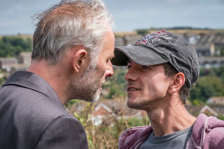 <strong>Gary (Mark Bonnar) showed his merciless side when confronted with his blackmailer</strong>