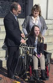 Linda and Justina Pelletier at a press conference with Christian Defense Coalition Spokesman Rev. Patrick Mahoney