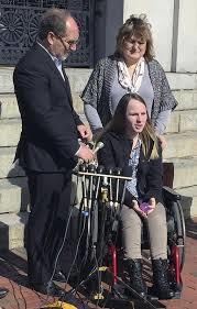 Linda and Justina Pelletier at a press conference with Christian Defense Coalition Spokesman Rev. Patrick Mahoney 