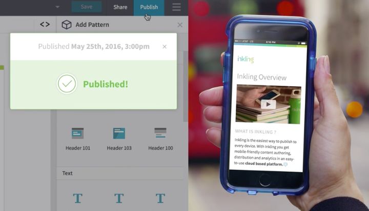 Inkling’s mobile platform allows companies to upload content to educate, train, and onboard employees.