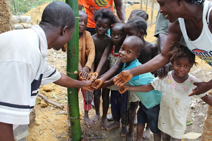 Hand washing, community-led total sanitation, Liberia