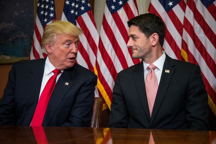 Donald Trump’s reign of chaos is very useful for Paul Ryan. 