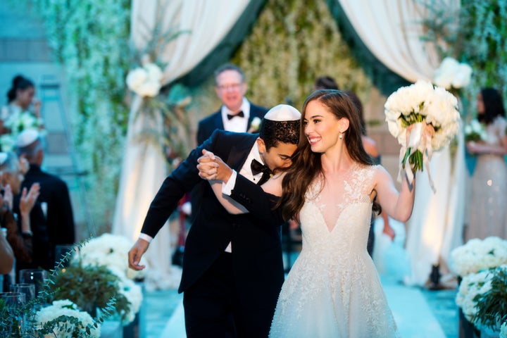 The author and her husband on their wedding day.