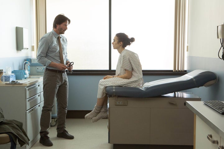 Keanu Reeves and Lily Collins star in a scene from Marti Noxon's "To the Bone."