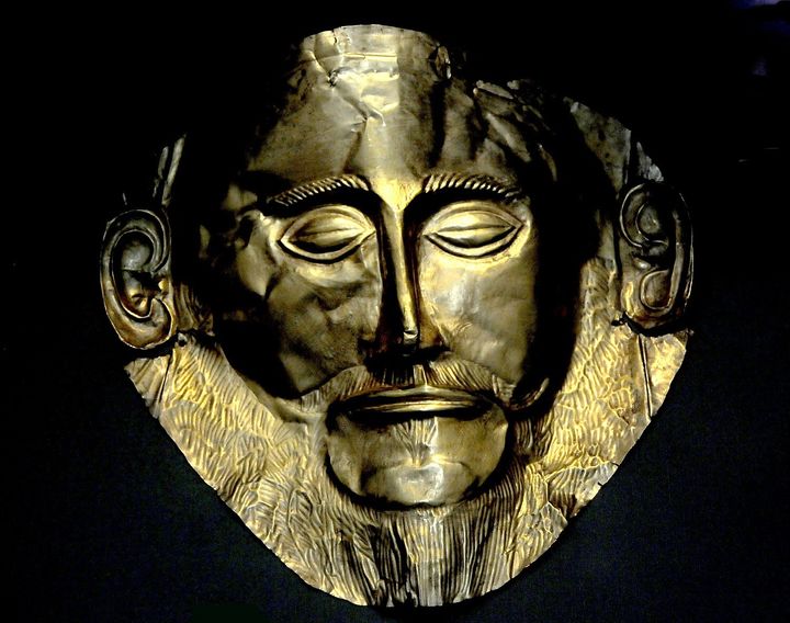 <p><em>The Golden Mask of King Agamemnon at the National Archaeology Museum</em></p>