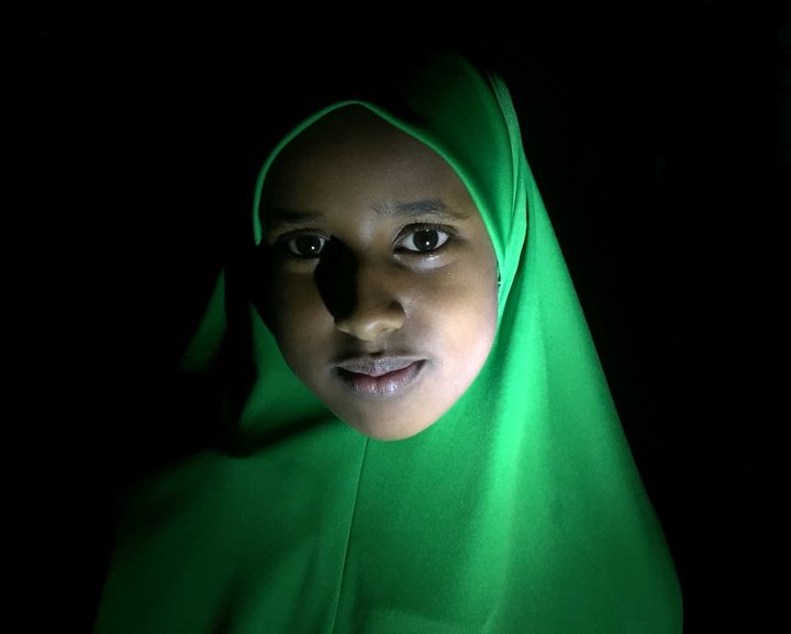 Ashe, an eleven year old refugee from Somalia, now living in Lancaster with her family.