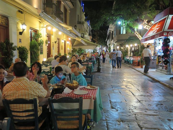 Dining out in Athens