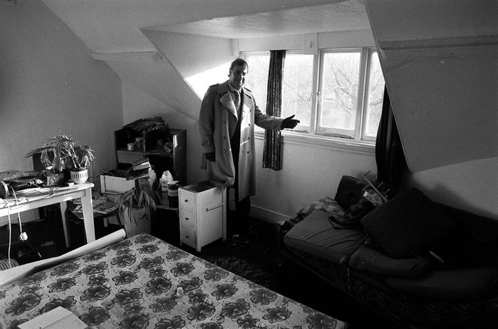 Estate agent Leon Roberts in Nilsen's attic room flat 