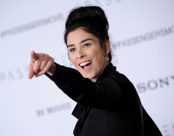 Sarah Silverman, pictured in December, wrote that even peaceniks can incite violence when moved by fear.