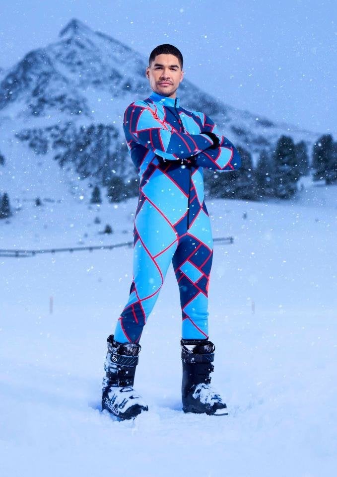 <strong>Louis Smith in the snow</strong>
