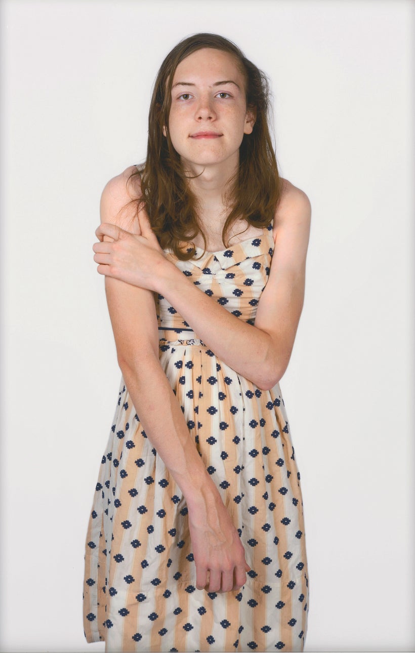 Carolyn Sherer’s pigment print titled <em>Lucy, 15 Years Old</em>, on display as part of <em>The Outwin 2016: American Portra