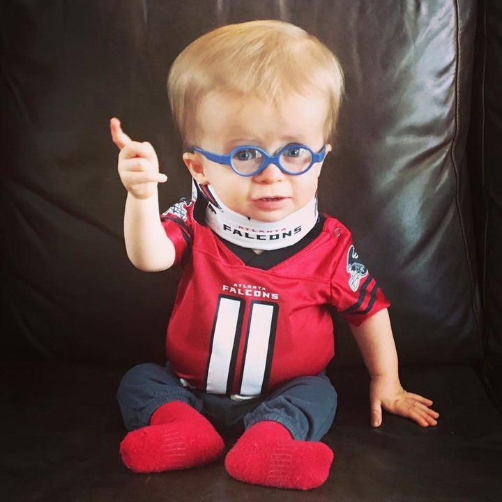 Wyatt Keeton is getting in the Super Bowl spirit.