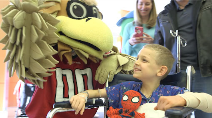 CHOA hosted a special pep rally in honor of the Super Bowl. 