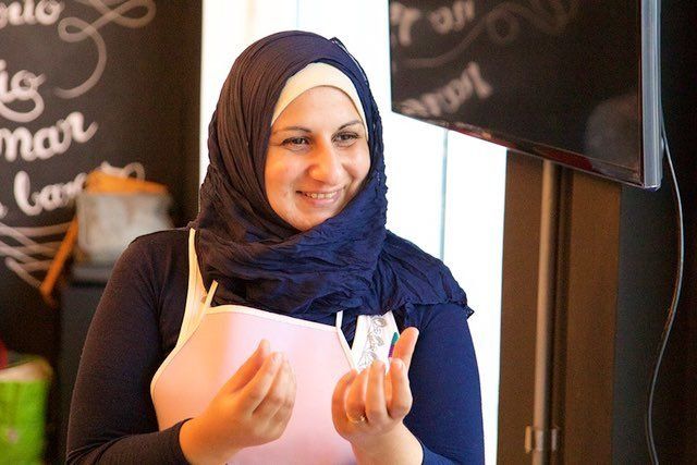 Muna Darweesh, a Syrian refugee and now a successful cook in Sao Paulo, Brazil.