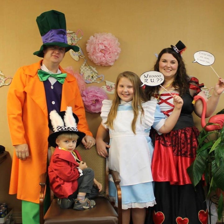 Ellie planned her 10th birthday around an "Alice in Wonderland" theme.