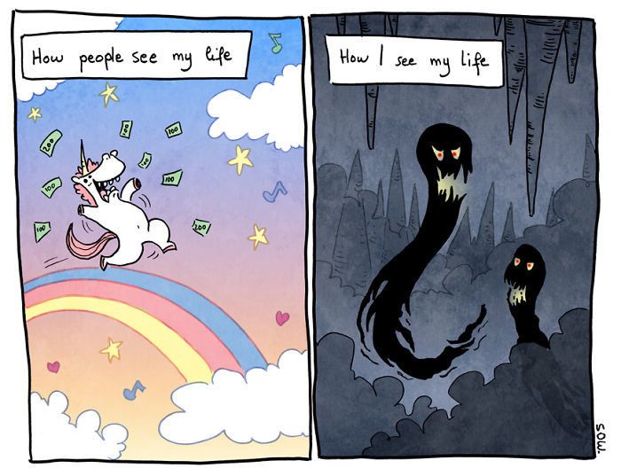 This Artist Absolutely Nailed It With His Comics About Anxiety | HuffPost  UK News