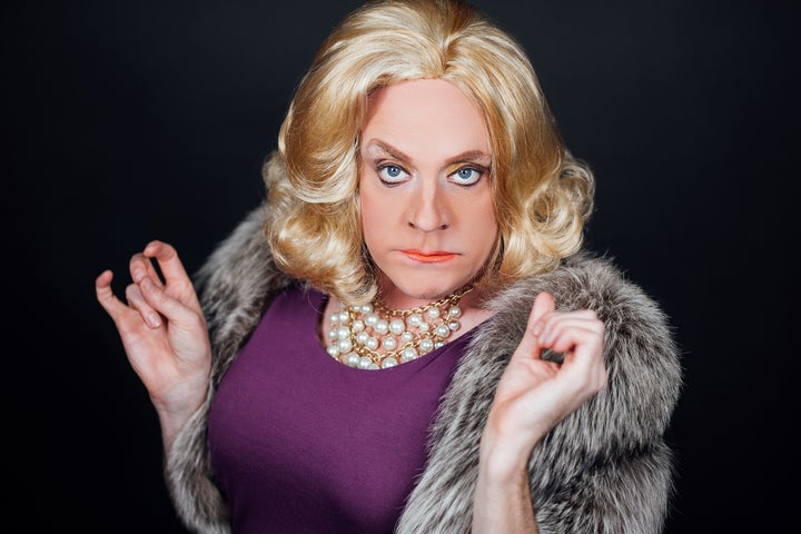 Drew Droege stars as Angela Arden in Charles Busch's "Die, Mommie, Die!" in Los Angeles. 