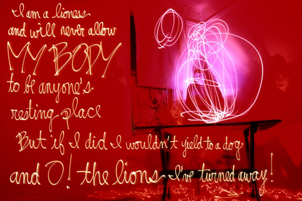 Vicki Da Silva, "I am a Lioness," USA. Inspired by a poem by Aa'isha.