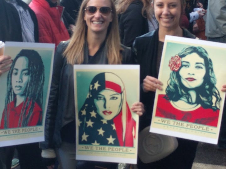Some nice people holding signs at the Women’s March on Chicago, I do not know them.