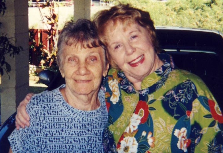 Mitchell’s late wife, Lynda with his mother, Ann MItchell.