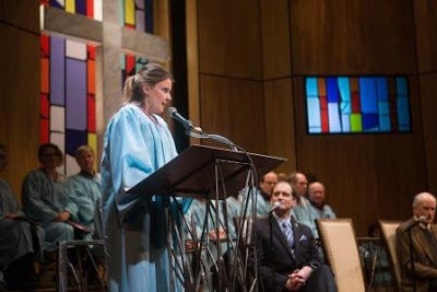 <p>Millie Brooks in a scene from <strong><em>The Christians</em></strong> </p>