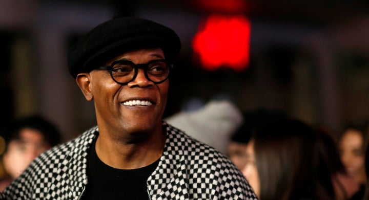 Samuel L. Jackson poses at the premiere of "xXx: Return of Xander Cage" in 2017.